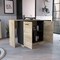 Tuhome Sicilia Kitchen Island, Two External Shelves, Double Door Cabinets, Three Shelves, Black/Light Oak BWD5580 - alternate 8